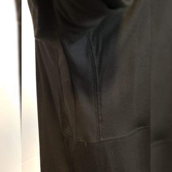 Madewell Shirt Womens Medium High Low Hem Black V Neck Side Slit Long Sleeve Top - Picture 4 of 4